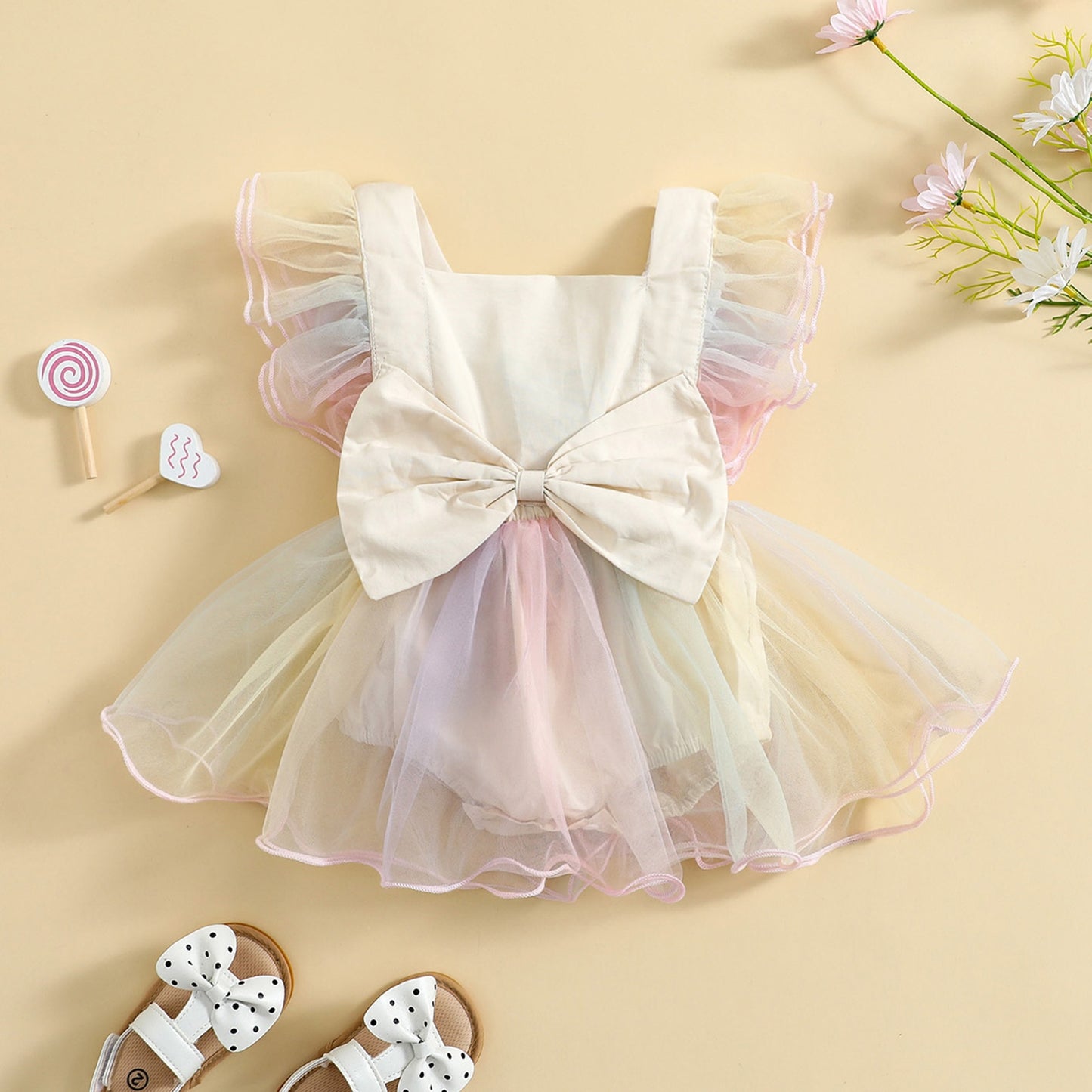 Delicate Baby dress with lace