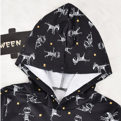 Children's Set with Hood Prints Halloween