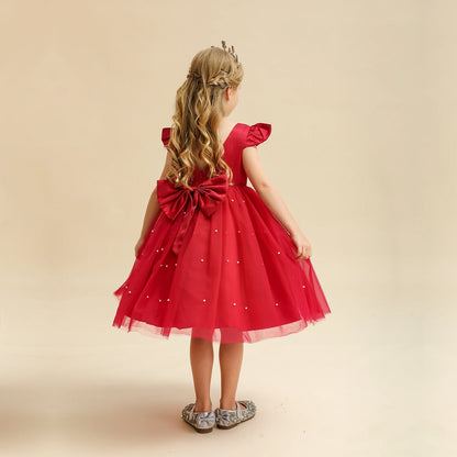 Children's Party Dress Tulle and Pearls