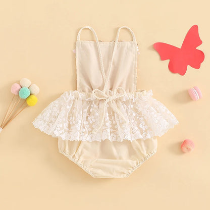 Shiny Female Infant Bodysuit Butterflies