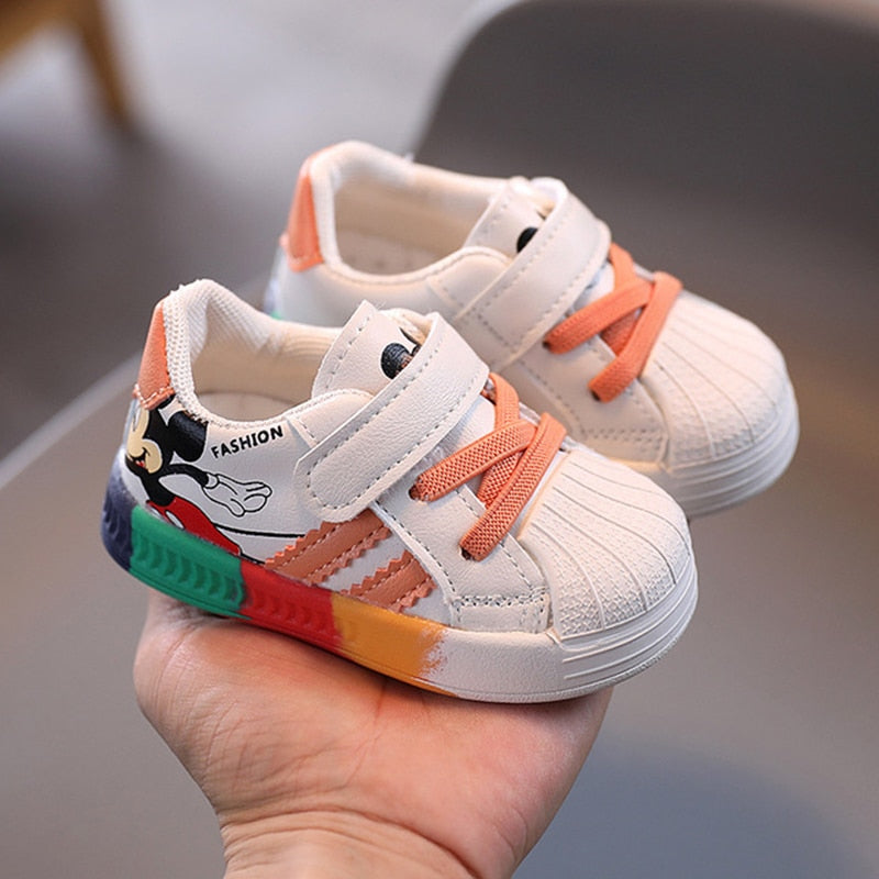 Colored Mr.Mause children's sneakers