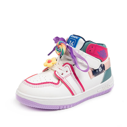 Children's sneakers with lollipop