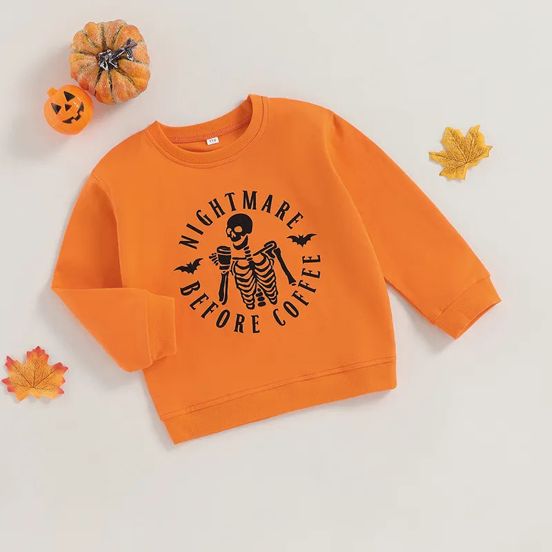 Sweatshirt Halloween Clothes Skull