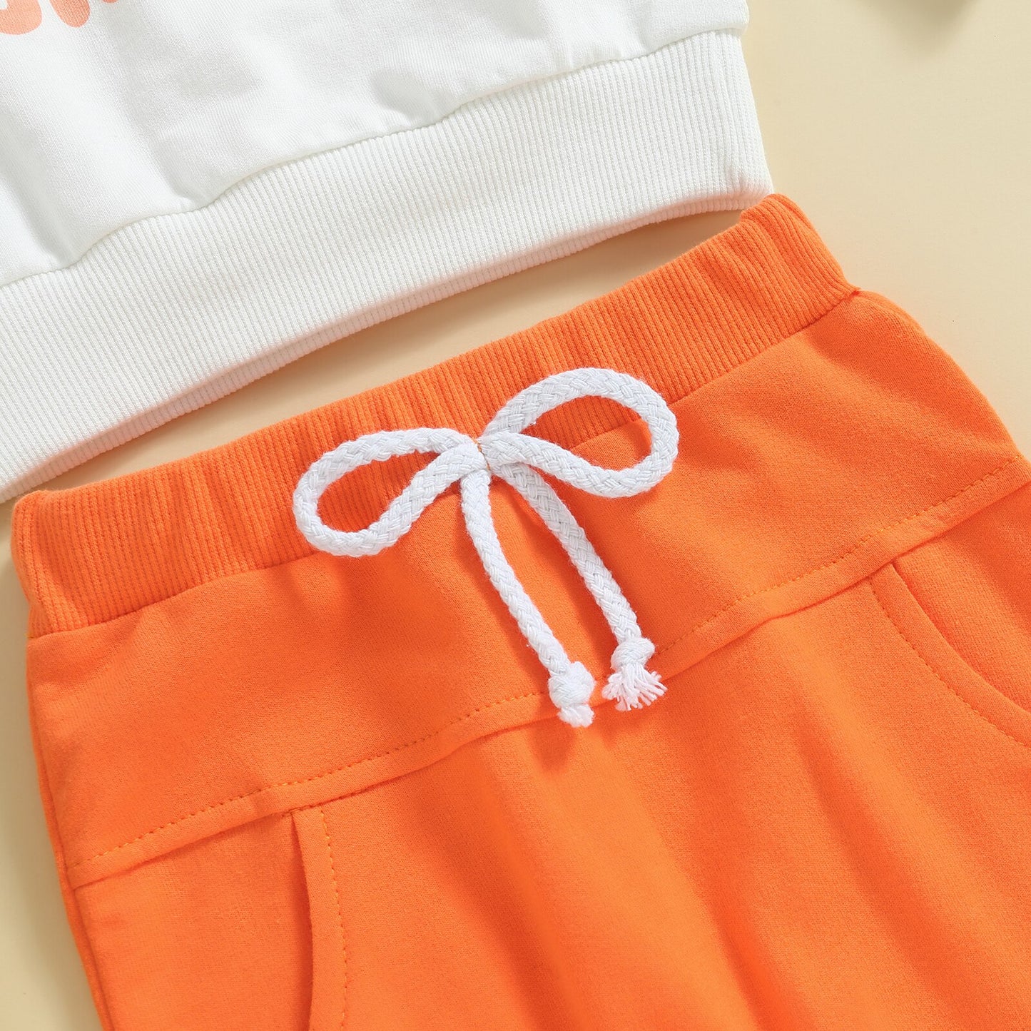 Set  Sweatshirt with Elastic Waist Sweatpants Halloween