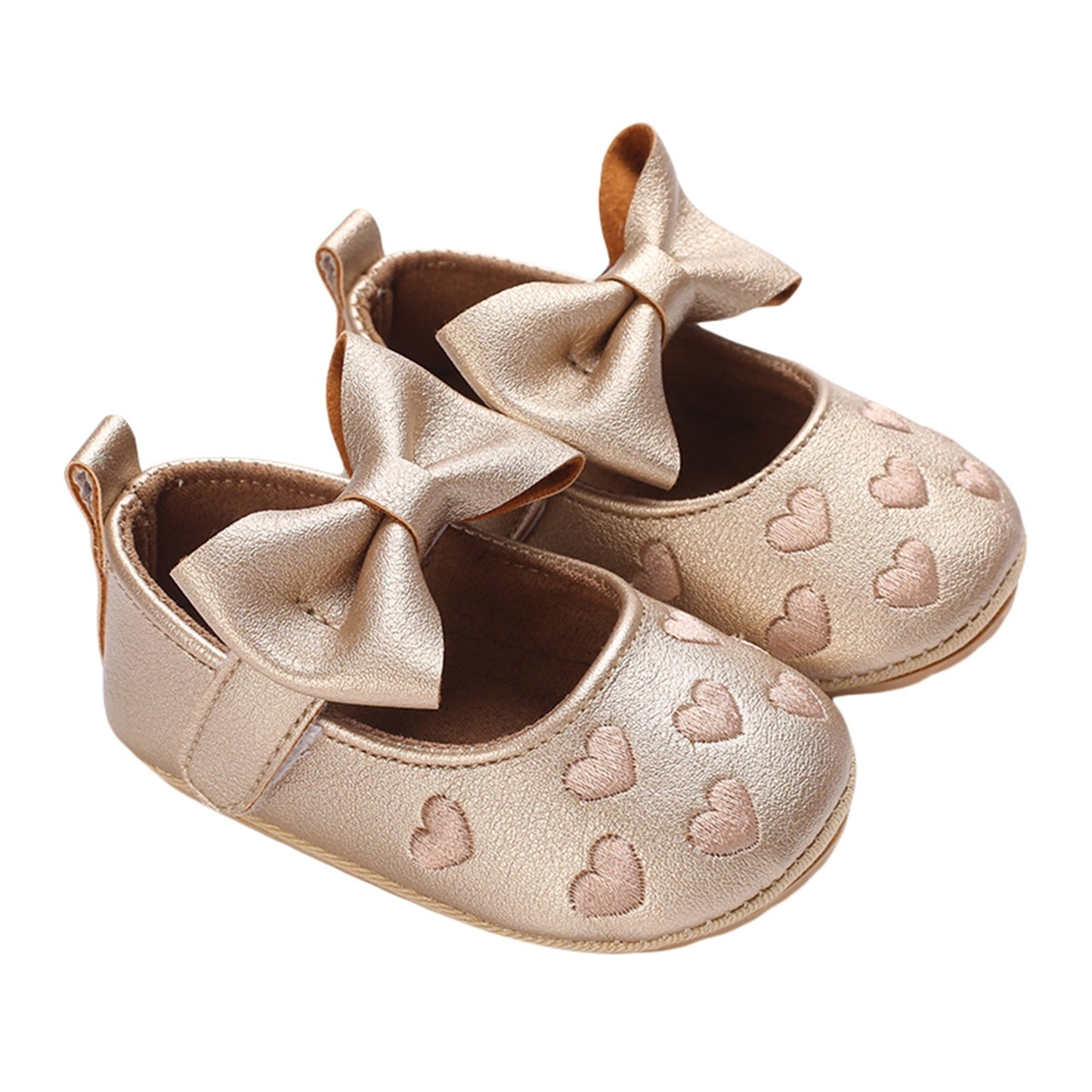 Children's bow and heart shoes