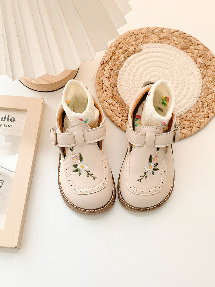 Embroidered vintage children's shoes