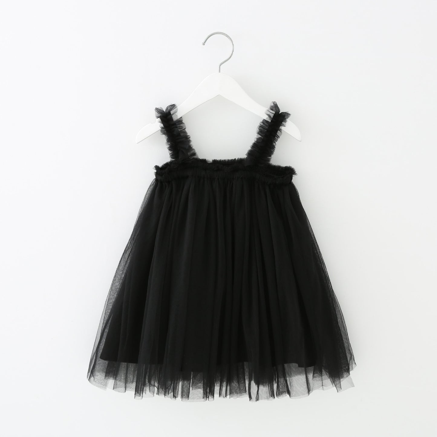 Delicate children's dress with tulle and little stars