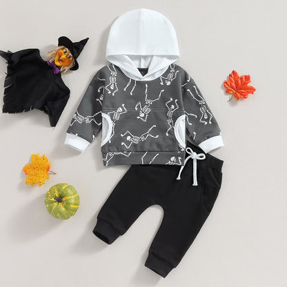 Children's skeleton and hood set