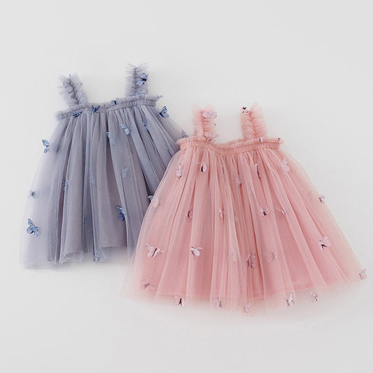 Children's tulle dress with little butterflies