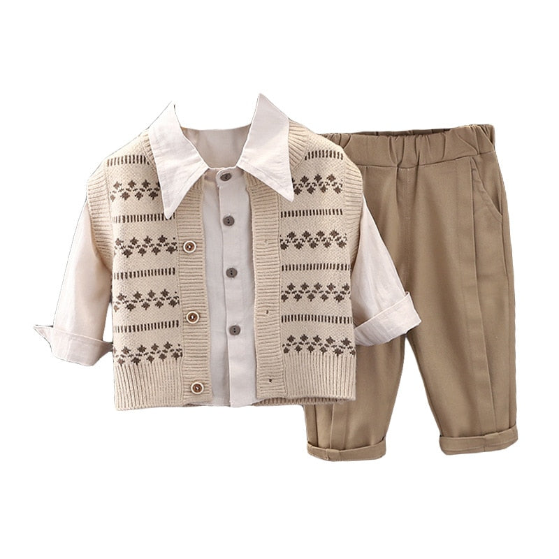 Kids 3 piece set with vest