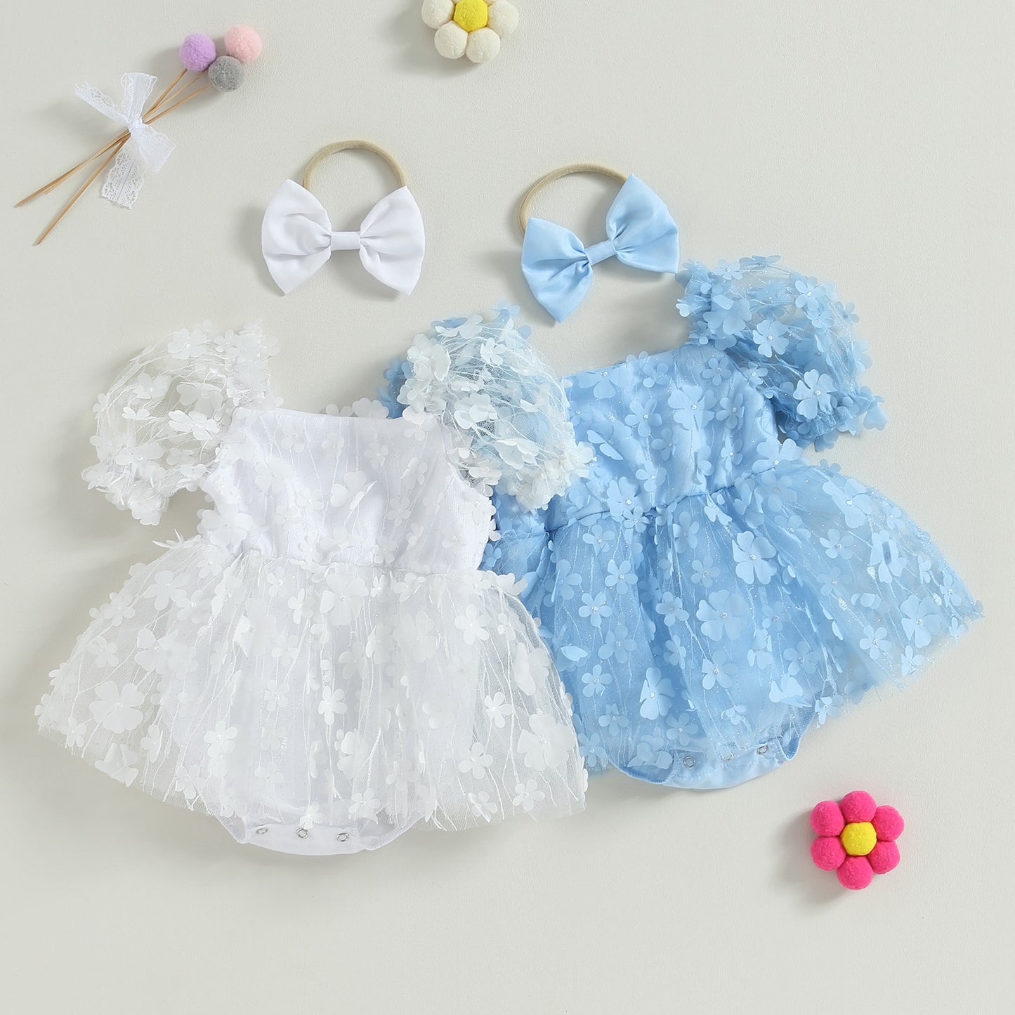 Children's flower dress + headband