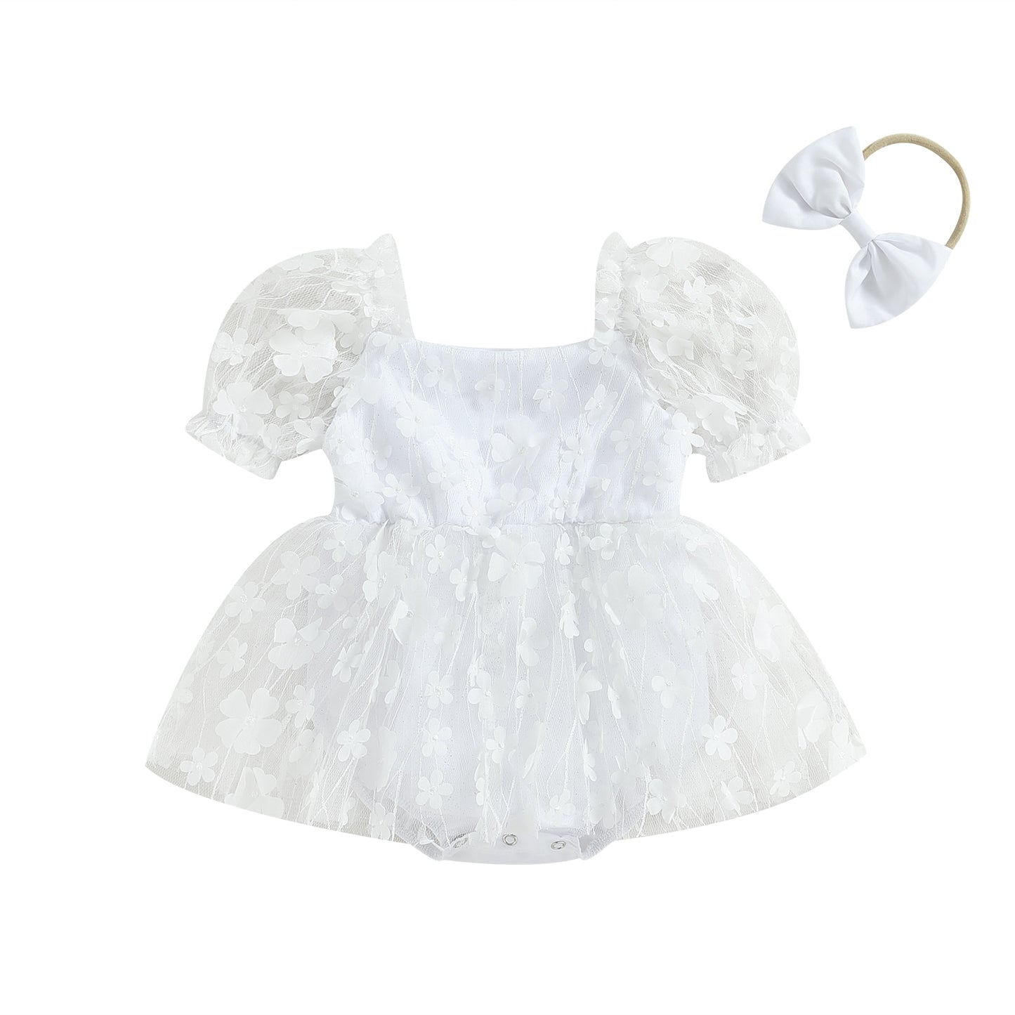 Children's flower dress + headband