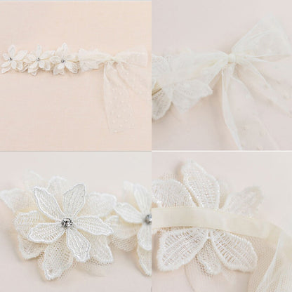 Vintage lace flowers headband