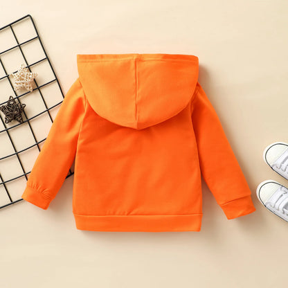 Hoodies Cotton Long Sleeve Pumpkin Hooded Toddler