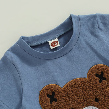 Baby Boy basic set with bear