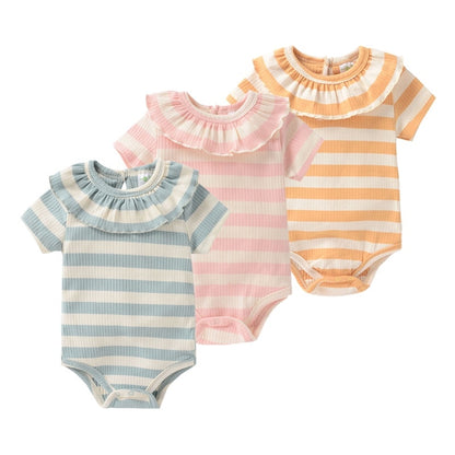 Kit 3 minimalist bodysuits for baby girl