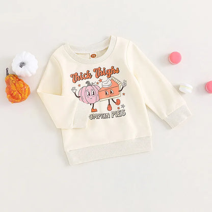 Halloween Sweatshirt Cute Pumpkin Pie