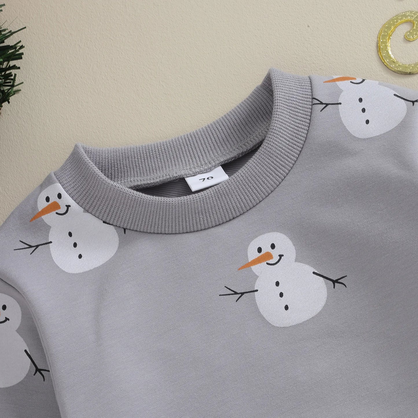 Snowman cold-weather blouse