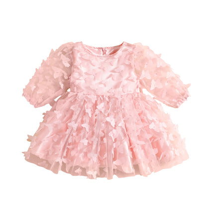 Butterfly long sleeve Baby Dress