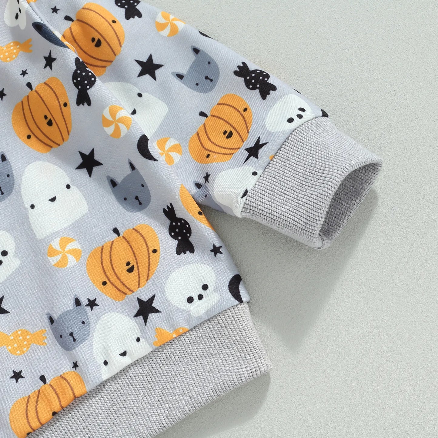 Sweatshirts Halloween Clothes Pumpkin Print Long Sleeve