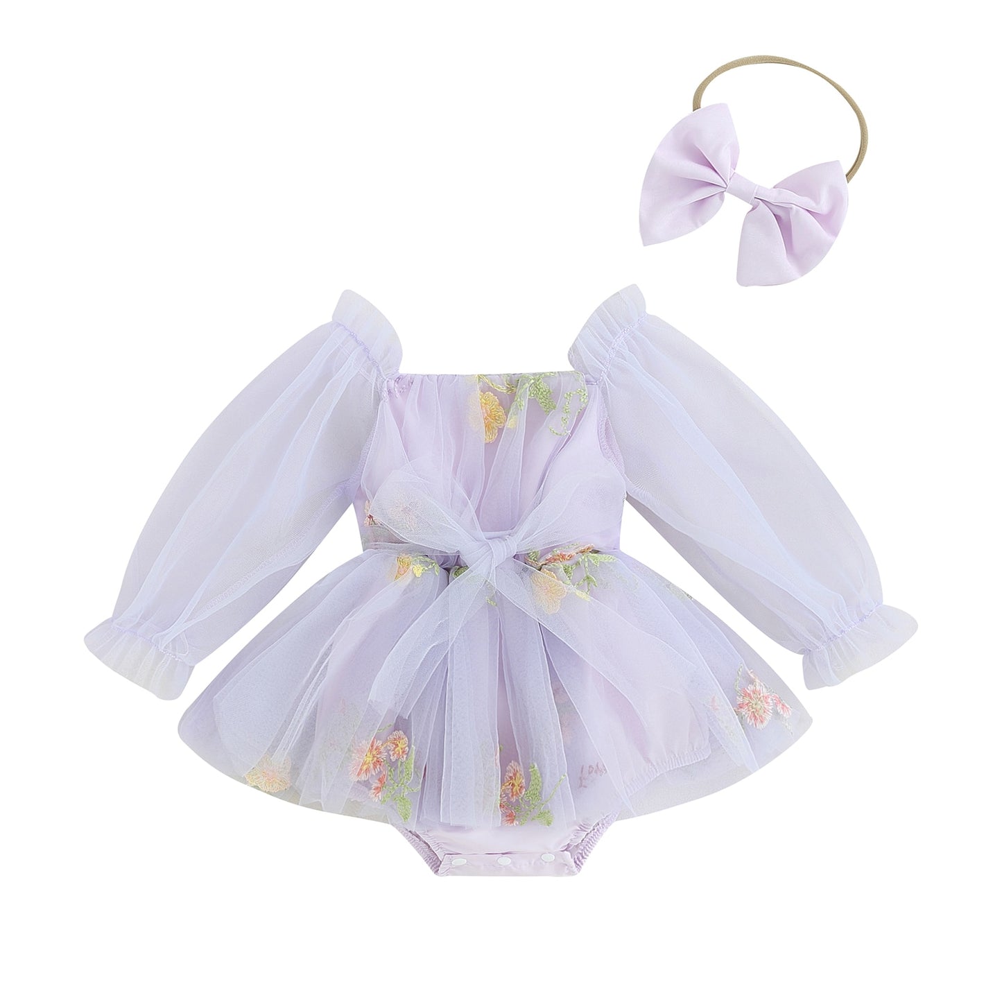 Delicate tulle children's body dress + headband