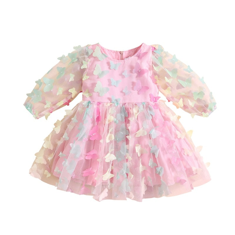 Butterfly long sleeve Baby Dress