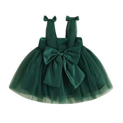 Christmas Infant Dress Tulle and Bow