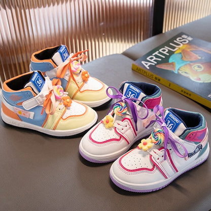 Children's sneakers with lollipop