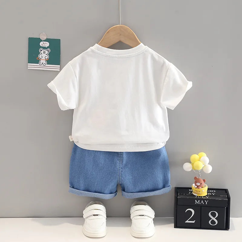 Florzinha Jeans Children's Set