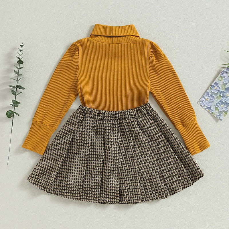 Children's set with pleated skirt