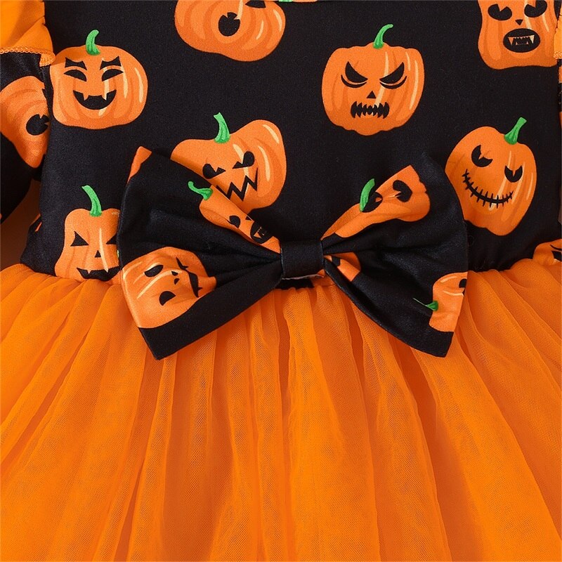 Helloween children's dress with bow