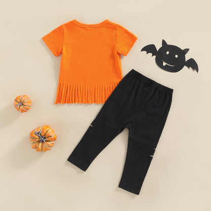 Halloween Set, Ripped Pumpkin Pattern