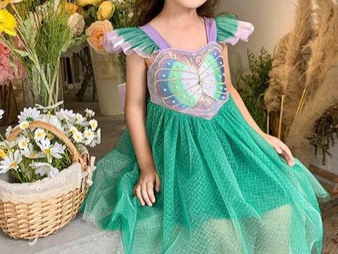 Mermaid Party Dress Bow