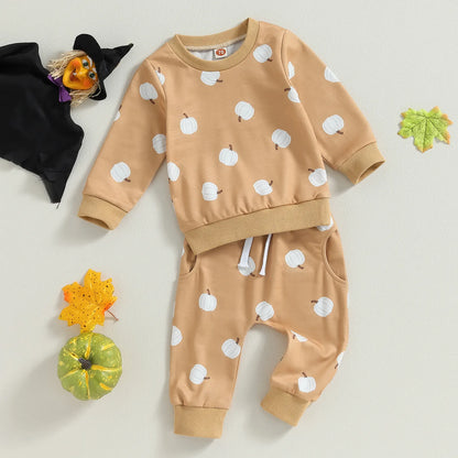 Set Pumpkin Halloween Clothes