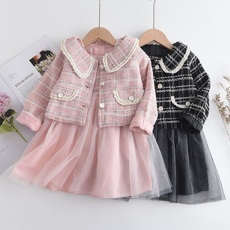 Children's set dress + cold blouse