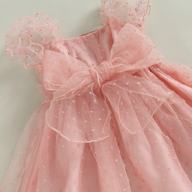 Delicate children's dress with tulle + headband