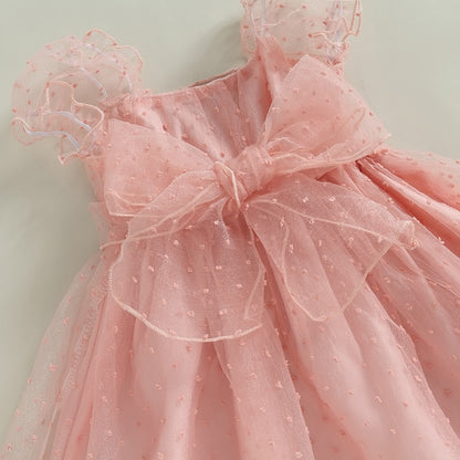 Delicate children's dress with tulle + headband