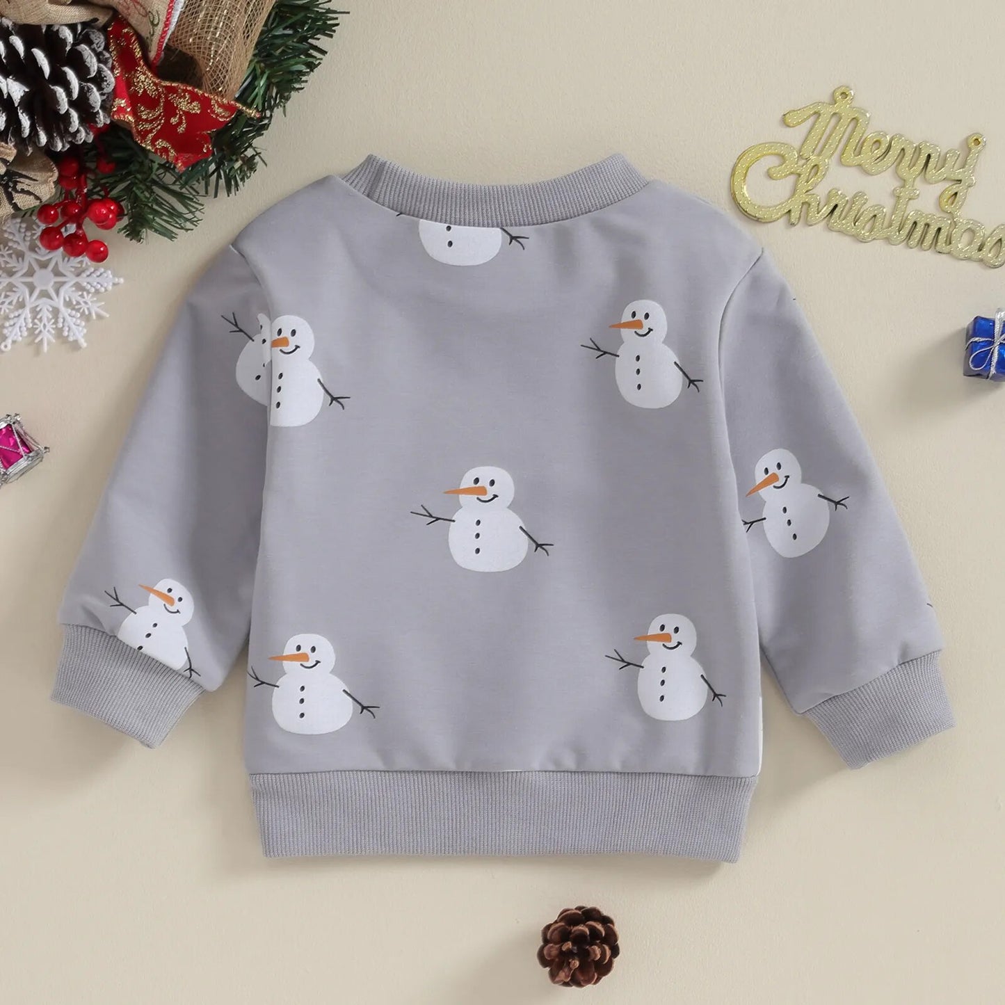 Snowman cold-weather blouse