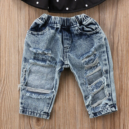 Children's 3-piece set with jeans