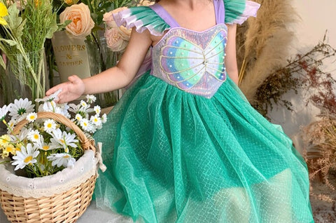 Mermaid Party Dress Bow