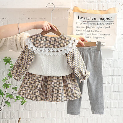 Children's 3-piece vintage patterned set