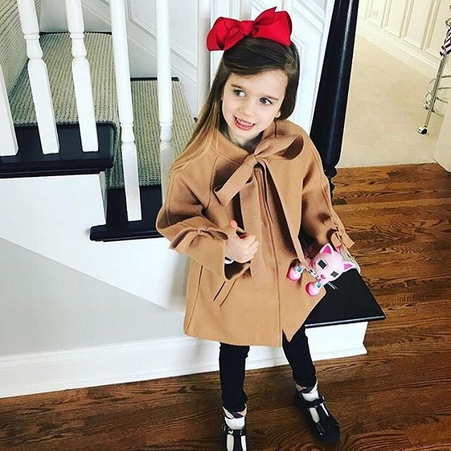 Bow tie children's coat