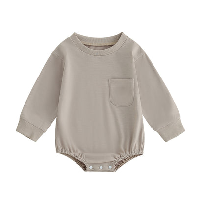 Basic kids bodysuit with pocket