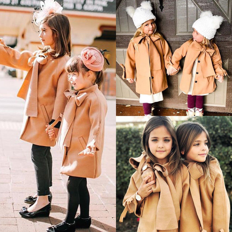 Bow tie children's coat