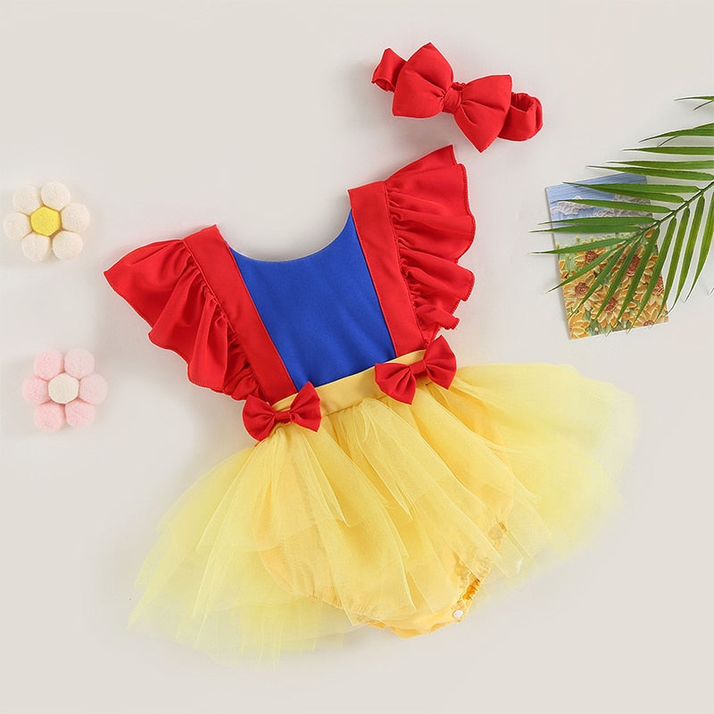 Children's dress with red headband