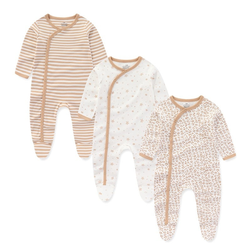 Kit 3 Printed Baby Boy Jumpsuit