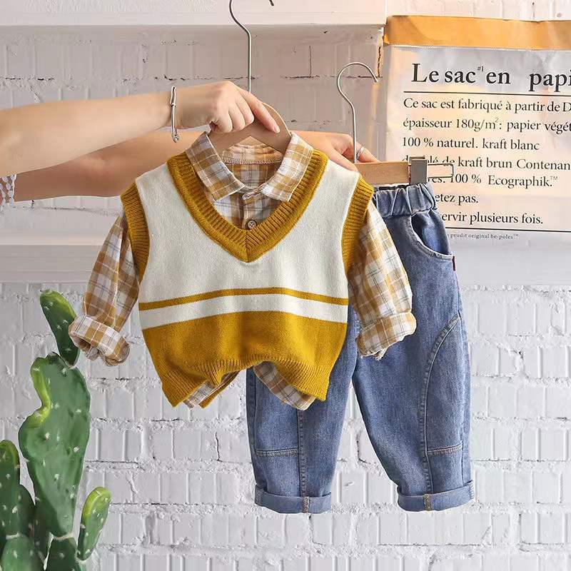 Children's set with vest and jeans