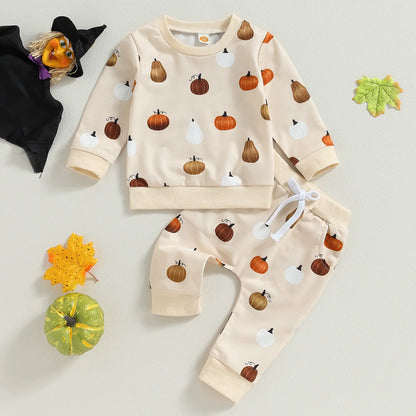 Set Pumpkin Halloween Clothes