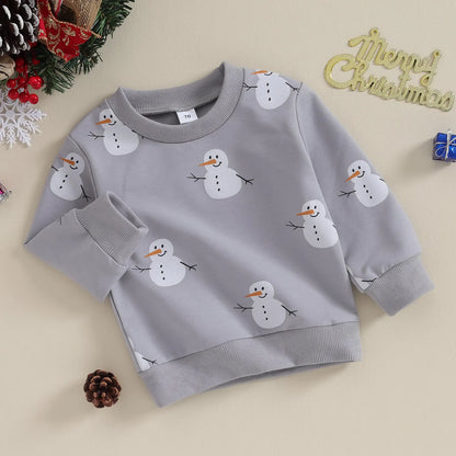 Snowman cold-weather blouse