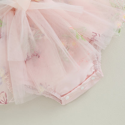 Delicate tulle children's body dress + headband